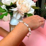 Baby Girl Keepsake Bracelet with Gold and Pearls