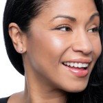 White Gold Stud Earrings, 0.5 cttw