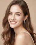 Dainty Amethyst Dangle Drop Earrings in Silver