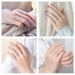 Moissanite Eternity Wedding Band - Sterling Silver