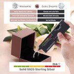 Moissanite Eternity Wedding Band - Sterling Silver