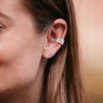 Elephant 925 Sterling Silver Ear Cuff Earrings