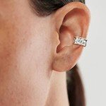 Elephant 925 Sterling Silver Ear Cuff Earrings