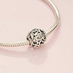 PANDORA Sterling Silver Hearts Charm Bracelet