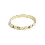 Coach Women's C Logo Hinged Bangle Bracelet