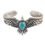 Turquoise Eagle Cuff Bracelet by Alex and Ani