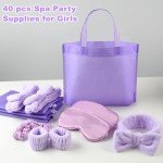 Girls' Spa Party Supplies Set - 48 Pcs