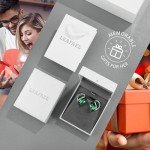 Infinity Heart Crystal Stud Earrings for Women