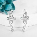 Sterling Silver Non-Piercing Filigree Ear Cuffs