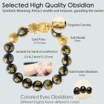 24k Gold Plated PiXiu Obsidian Wealth Bracelet