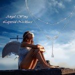 Angel Wings Double Layered Necklace in Silver