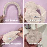 Bridal Spa Set: Absorbent Headband & Wristbands