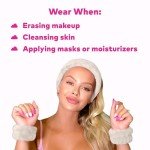 Bridal Spa Set: Absorbent Headband & Wristbands