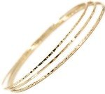 Hammered 14k Gold Fill Bangle Set of 3