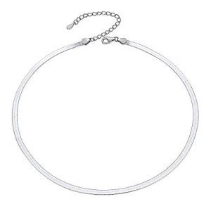 3mm Sterling Silver Dainty Choker Necklace 12inch