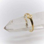 Baby's First Ring - 18K Gold Diamond Signet