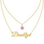 Personalized Gold Layered Name Choker Necklace