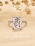 Radiant Cut 7 Carat Simulated Diamond Engagement Ring