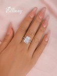 Radiant Cut 7 Carat Simulated Diamond Engagement Ring