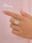 Radiant Cut 7 Carat Simulated Diamond Engagement Ring