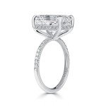 Radiant Cut 7 Carat Simulated Diamond Engagement Ring