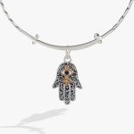 Alex and Ani Two-Tone Hamsa Expandable Bangle