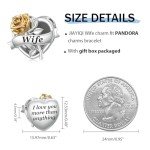 Valentine's Day Sterling Silver Charm for Wife