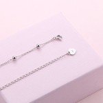 Sterling Silver Choker Necklace with Pendant Disc