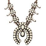 Turquoise Squash Blossom Necklace & Earrings Set