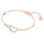 Swarovski Rose-Gold Bangle Bracelet with Crystals
