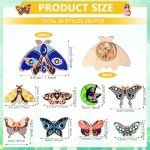 200 Pcs Colorful Butterfly Enamel Pins Set