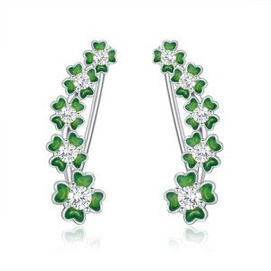 Lucky Clover Earrings for Women in Sterling Silver