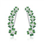 Lucky Clover Earrings for Women in Sterling Silver
