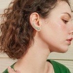 Lucky Clover Earrings for Women in Sterling Silver