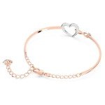 Swarovski Rose-Gold Bangle Bracelet with Crystals