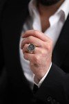 Men's 925 Silver Tree of Life Signet Ring