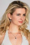 Sapphire Blue Wedding Necklace and Earring Set