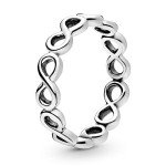 PANDORA Sterling Silver Infinity Band Ring - Size 7