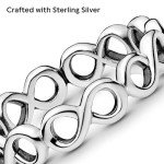 PANDORA Sterling Silver Infinity Band Ring - Size 7