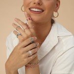 Eternity Rainbow Ring in 18K Rose Gold