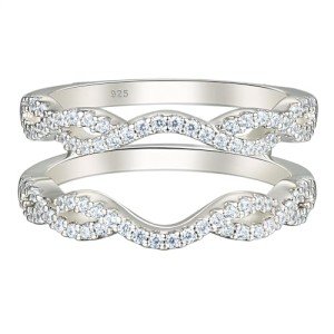 Wuziwen 925 Silver Twisting Infinity Ring Enhancer