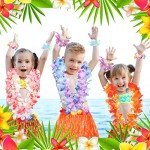 Tropical Hawaiian Luau Party Supplies Set – 48 Pieces