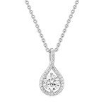 Dainty 925 Sterling Silver Cubic Zirconia Necklace