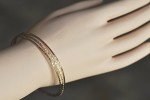 Hammered 14k Gold Fill Bangle Set of 3