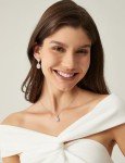 Dainty 925 Sterling Silver Cubic Zirconia Necklace