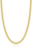 Italian 14k Gold Plated Cuban Link Necklace