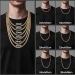 Italian 14k Gold Plated Cuban Link Necklace