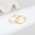 14K Gold Hoop Earrings for Women - Various Sizes