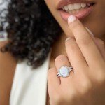 Colorful Gemstone Rings in Sterling Silver for Women