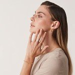 14K Gold Plated Croissant Dome Chunky Ring